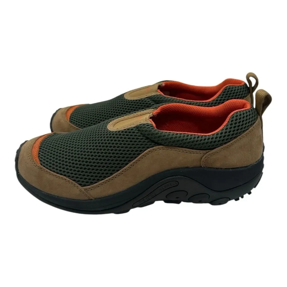Merrell Jungle Moc Breeze SE Shoes Men 9.5 M Veridian Green Brown Slip On Hiking